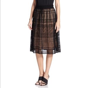 M by Missoni crocheted lace skirt